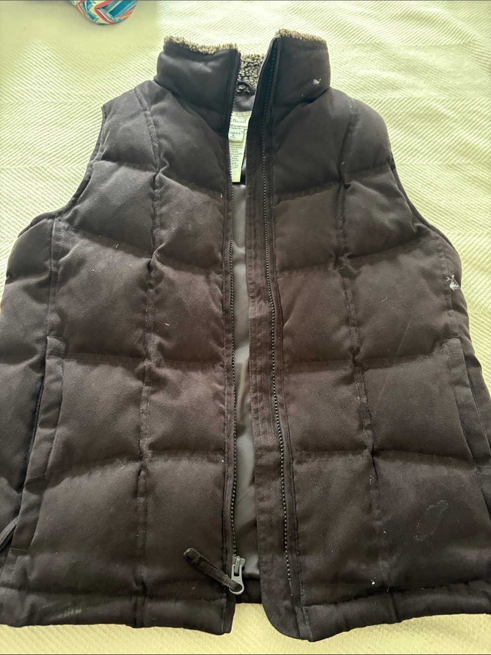 L.L. Bean Dark Brown Quilted Insulated Women's Vest